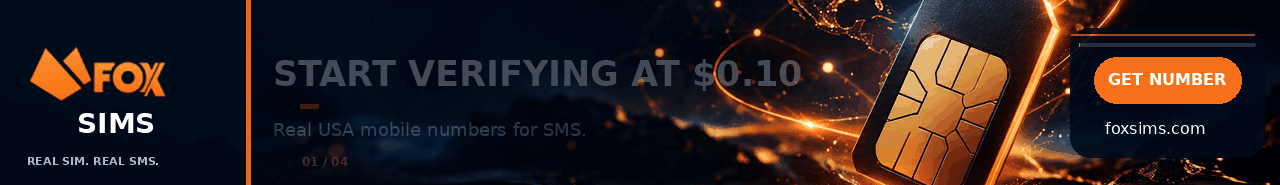 FoxSims — real USA mobile numbers for SMS. Get a number.